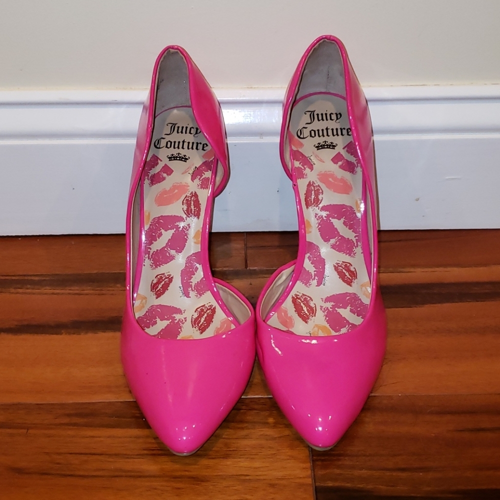 Juicy couture neon pink heels